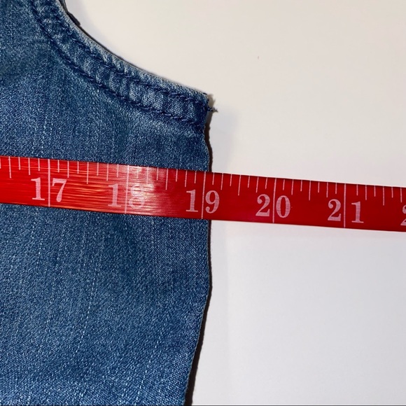 Christopher & Banks Denim Vest with detailed stitching - Medium - Picture 12 of 12